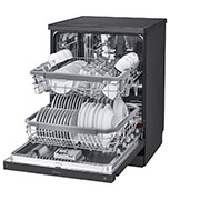 LG Dishwasher, TrueSteam®, 14 Place Settings, QuadWash™, EasyRack™ Plus, ThinQ™ (Wi-Fi), Direct Drive Motor, Matt Black, DFB424FM