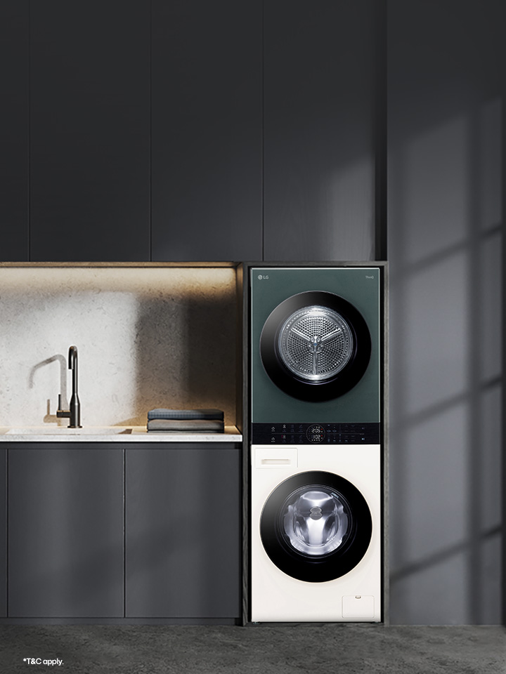 LG WashTower™: The Stylish 2-in-1 Washing and Drying Powerhouse