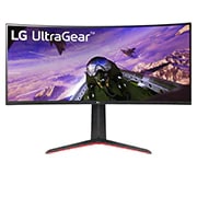 Front view of LG 34 (86.36 cm) UltraGear™ 21:9 Curved WQHD Gaming Monitor 34GP63A-B