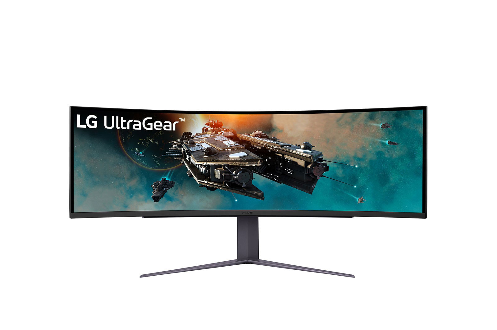 Front view of LG 49 (124.46cm) UltraGear™ 32:9 Dual QHD Curved Gaming Monitor with 240Hz Refresh Rate 49GR85DC-B