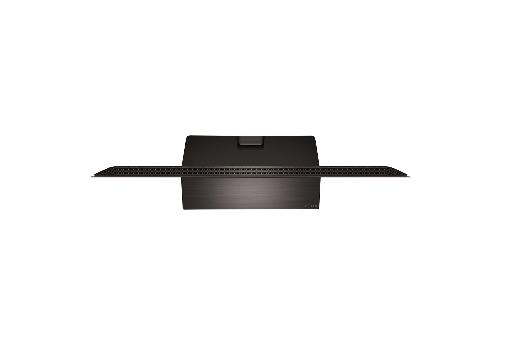 Angled view of LG OLED evo TV, OLED C4 from above