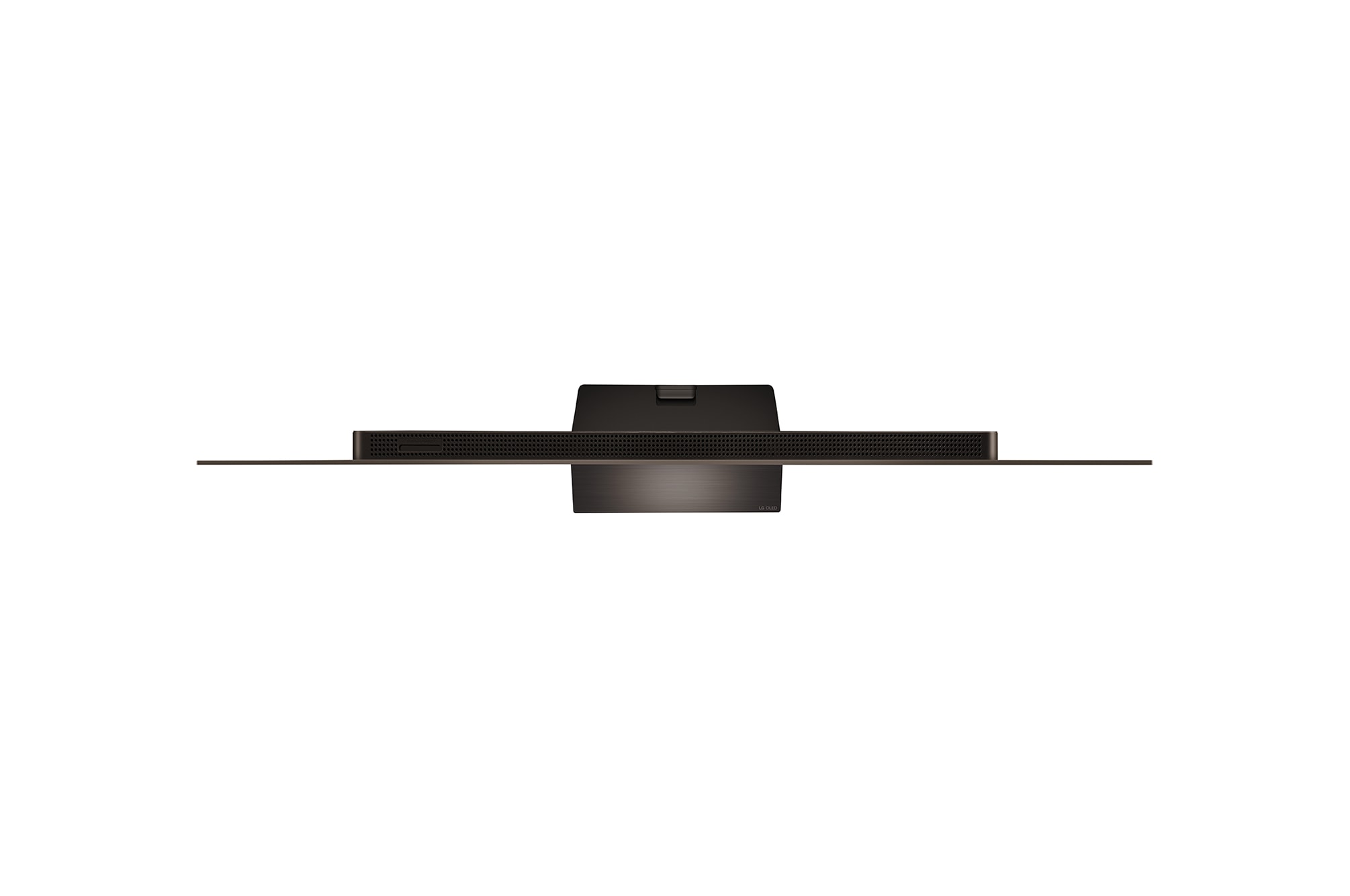 Angled view of LG OLED evo TV, OLED C4 from above