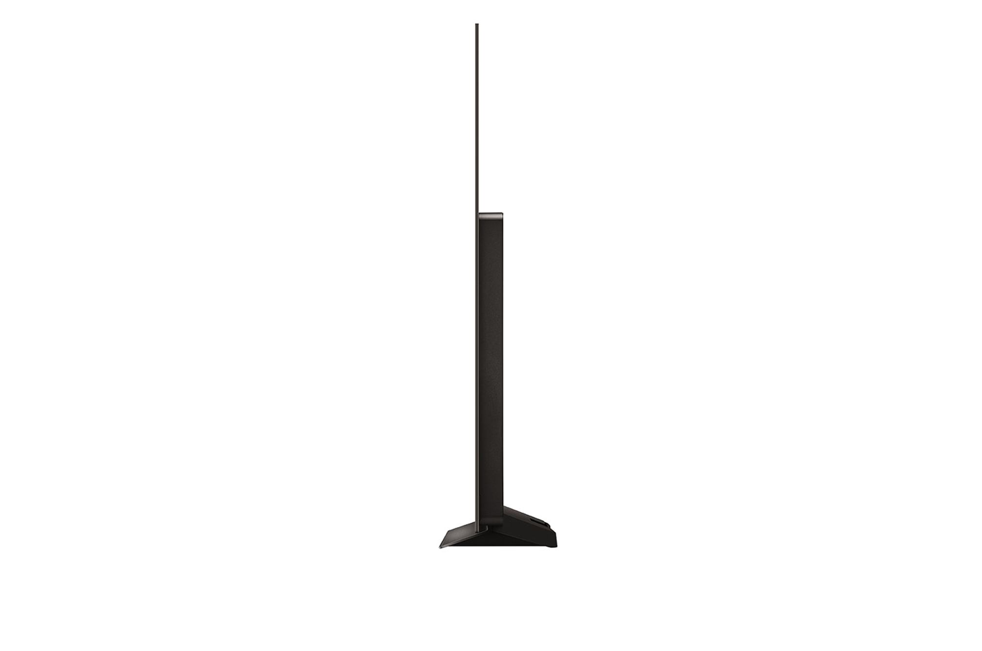 Side view of LG OLED evo TV, OLED C4