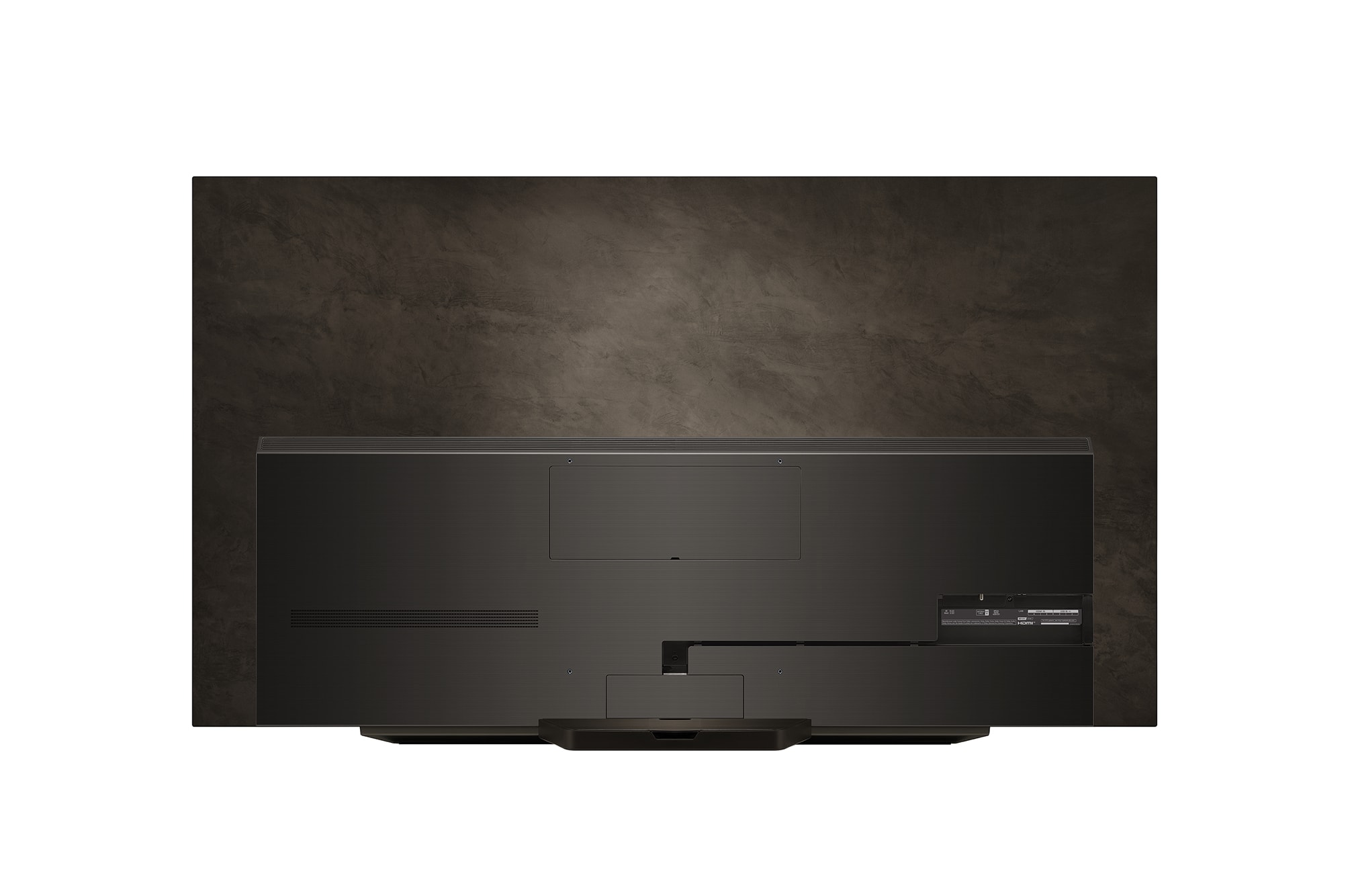 Rear view of LG OLED evo TV, OLED C4