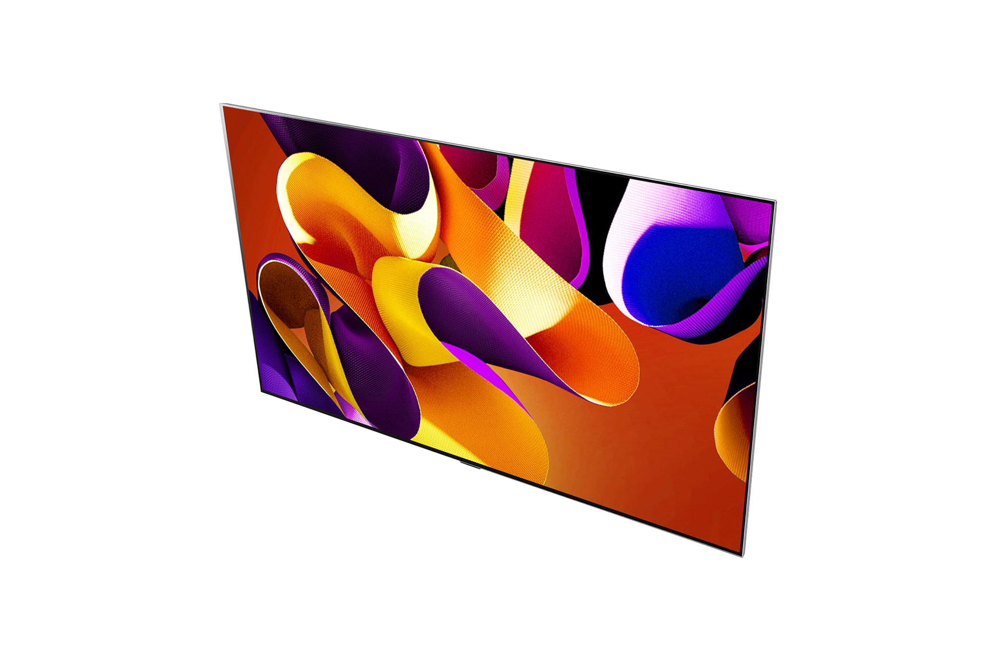Angled view of LG OLED evo TV, OLED G4 from above