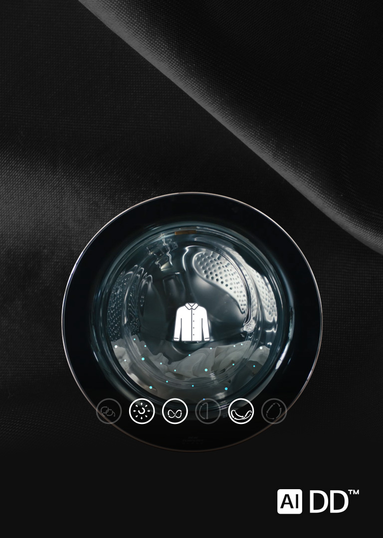 the AI DD technology on LG WashTower identifies the best way to handle your laundry