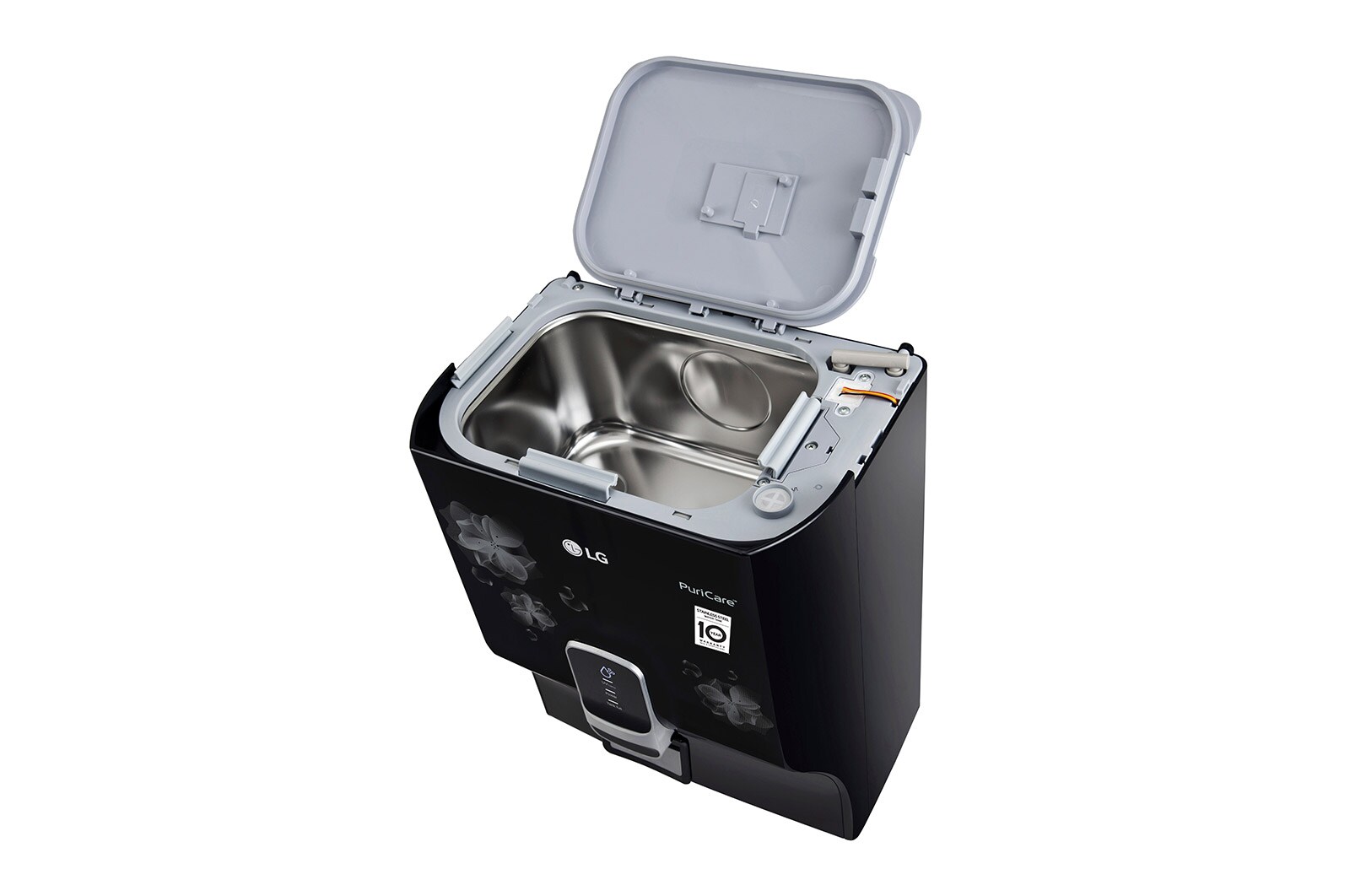 LG 8L RO+UV+Mineral Booster Water Purifier, Steel Tank, Black, WW151NP