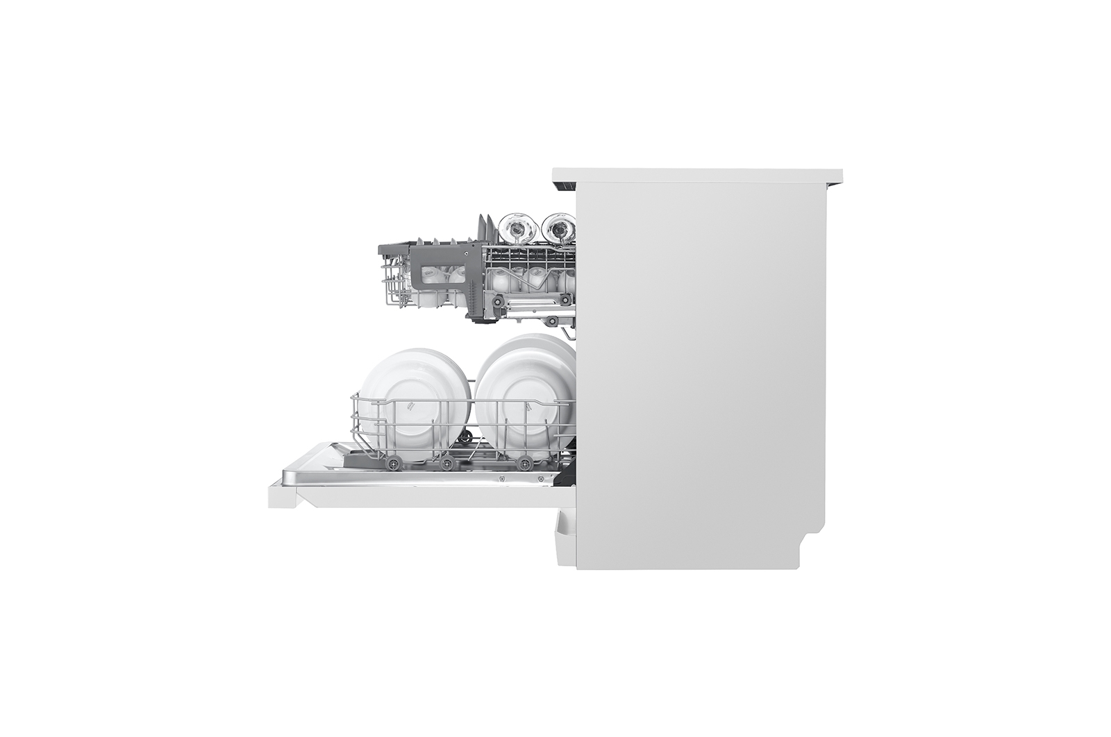 LG 14 Place QuadWash® Dishwasher in White Finish, XD5B14WH