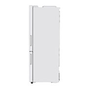 Side view LG GB-455WL 420L Bottom Mount Fridge - White Finish