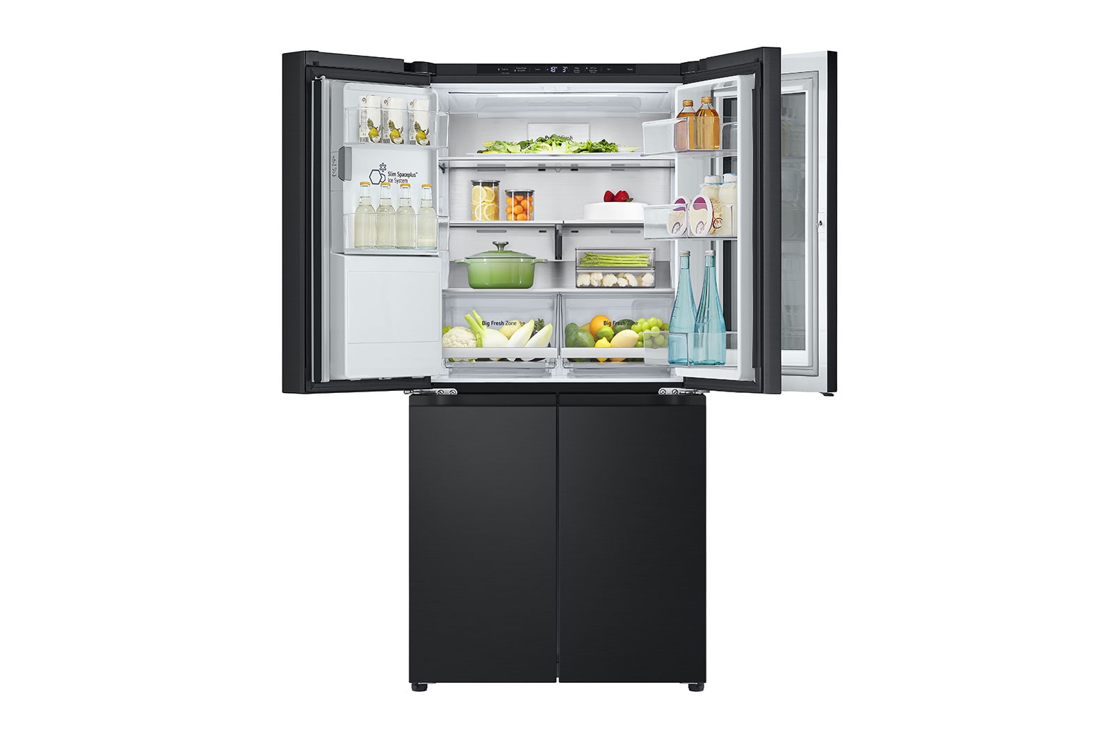 LG 508L Slim French Door Fridge with InstaView™, GF-V500MBLC