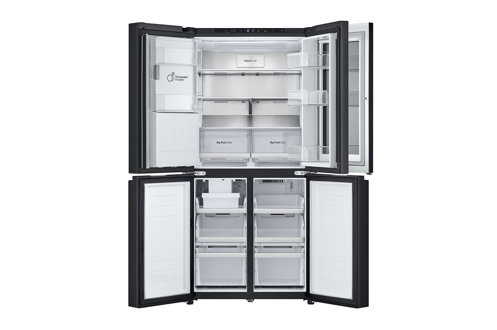LG 508L Slim French Door Fridge with InstaView™, GF-V500MBLC