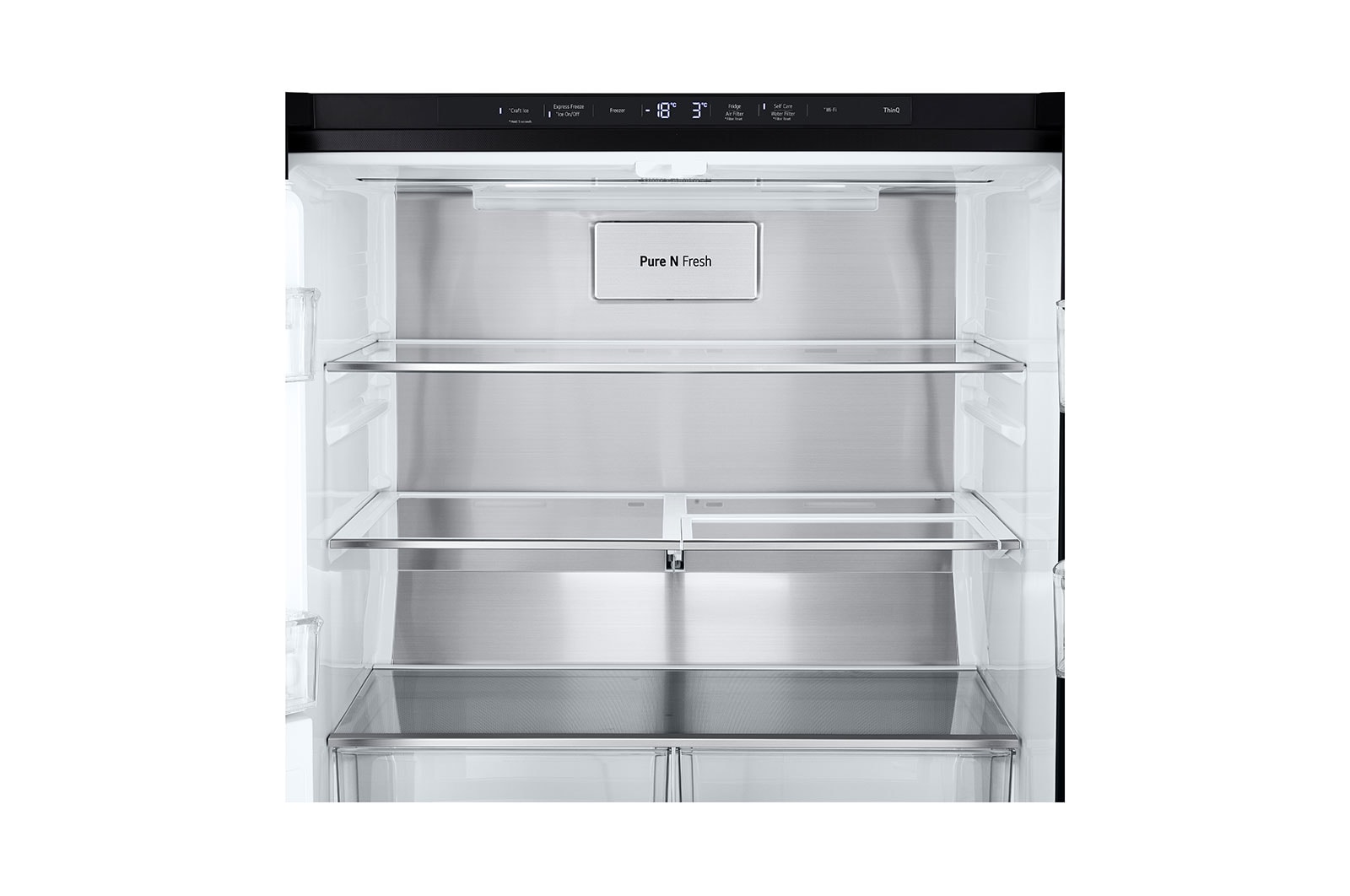 LG 508L Slim French Door Fridge with InstaView™, GF-V500MBLC