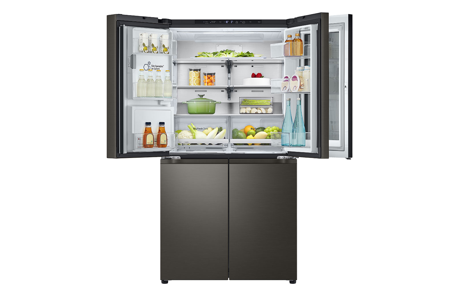 LG 642L French Door Fridge, with InstaView Door-In-Door®, in Black Stainless Finish, GF-V700BSLC