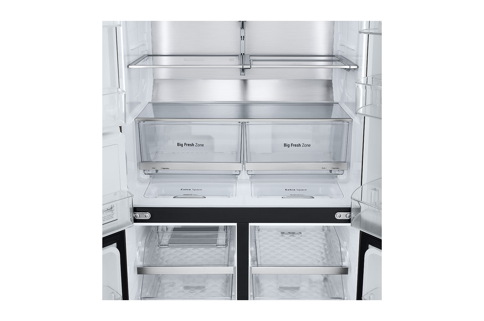 LG 642L French Door Fridge, with InstaView Door-In-Door®, in Black Stainless Finish, GF-V700BSLC