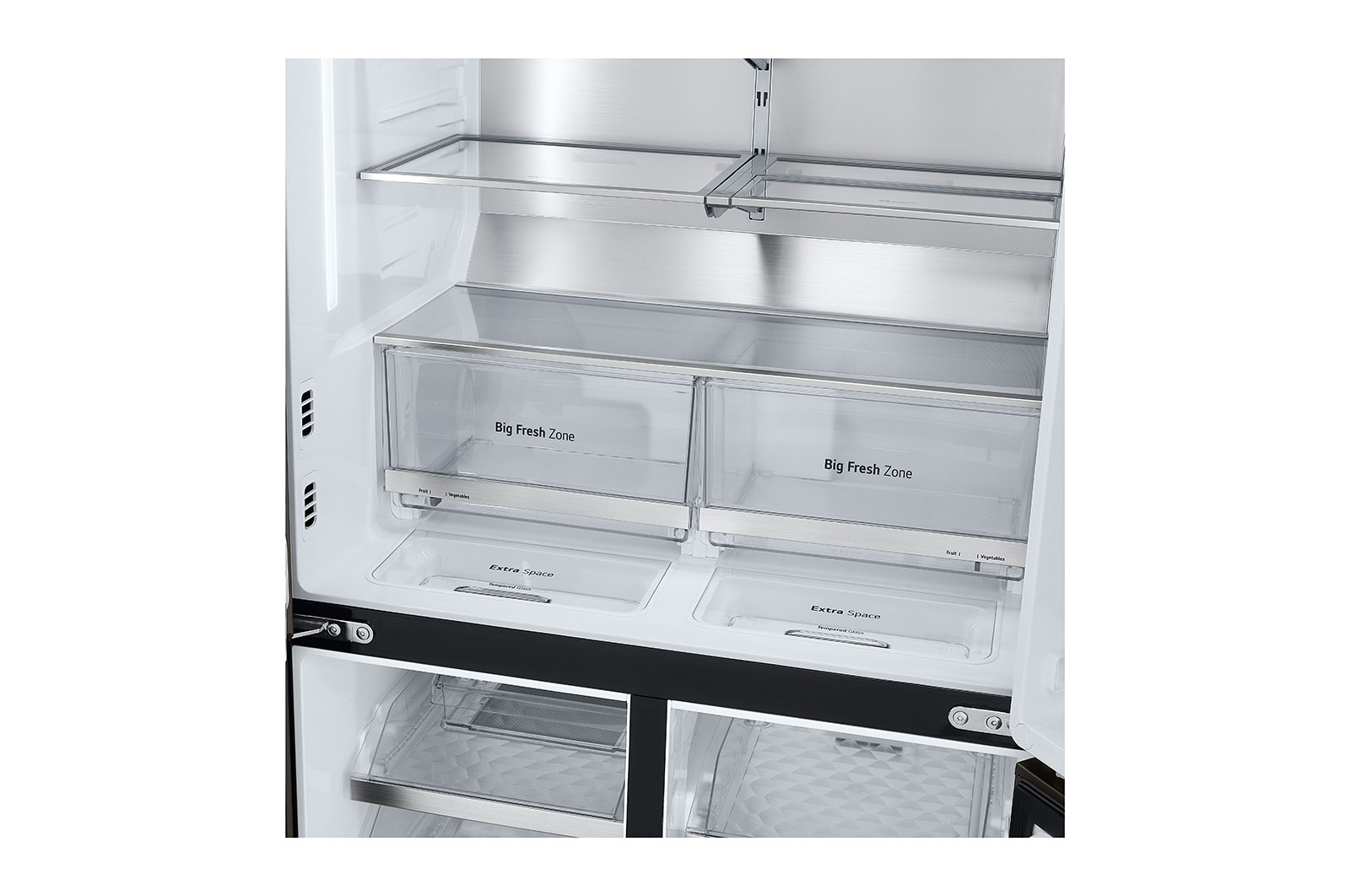 LG 642L French Door Fridge, with InstaView Door-In-Door®, in Black Stainless Finish, GF-V700BSLC