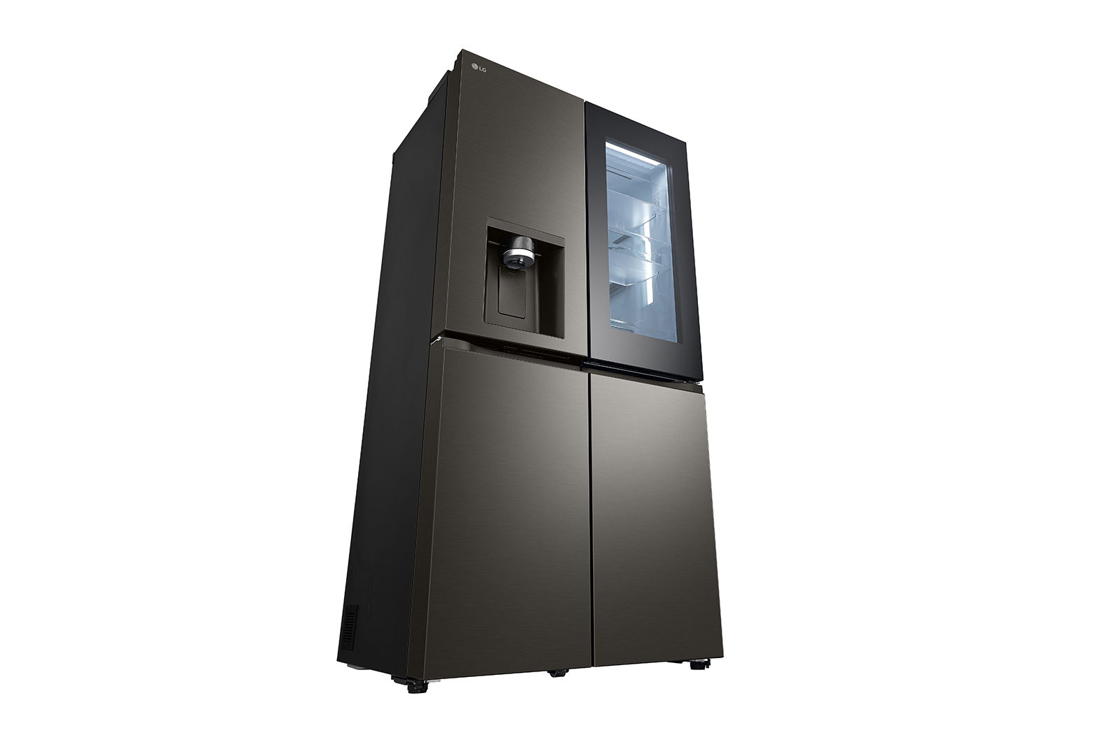 LG 642L French Door Fridge, with InstaView Door-In-Door®, in Black Stainless Finish, GF-V700BSLC