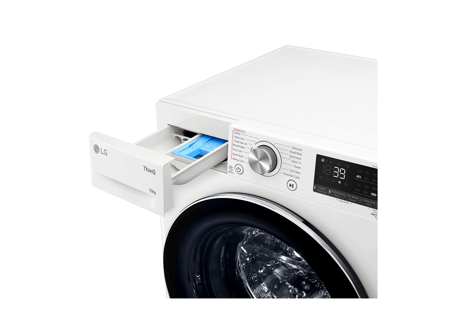 LG 10kg Series 9 Front Load Washer - 5 Star, WV9-1610W