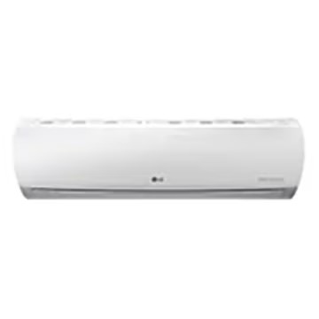 The LG HVAC Wall Mounted Unit, which has a rectangular shape with a smooth, metallic finish, is displayed.