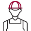 LG HVAC installer is represented by an icon shaped like a person wearing a hard hat.