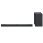 Front angle view of Sound Bar and Woofer