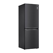 LG 11.8 Cu. Ft. Bottom Freezer Refrigerator with Door Cooling+ in Matte Black Steel, GR-B369NQRM