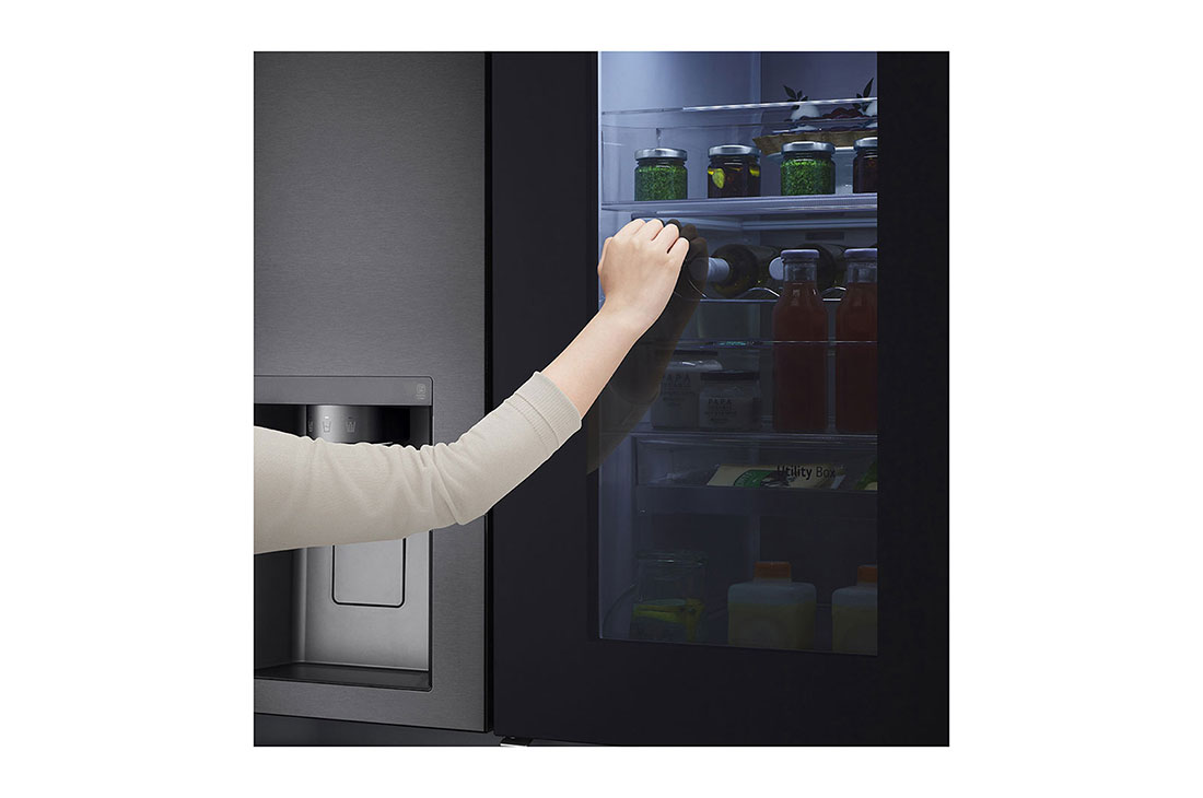 LG 23.8 Cu. Ft. InstaView Side-by-Side Refrigerator with Ice & Water Dispenser, RVS-X238MC