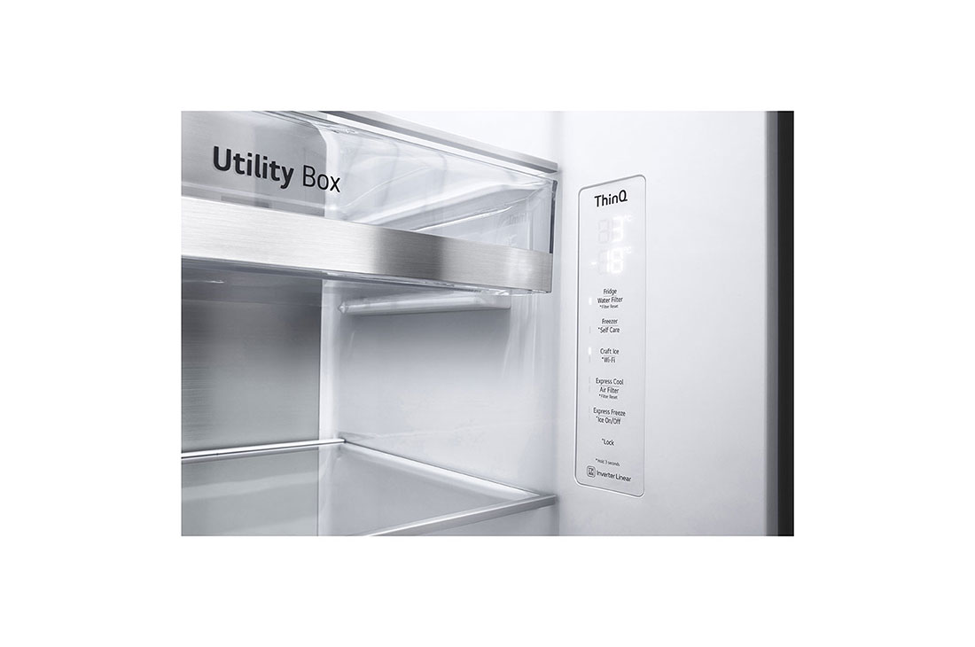 LG 23.8 Cu. Ft. InstaView Side-by-Side Refrigerator with Ice & Water Dispenser, RVS-X238MC