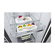 LG 23.8 Cu. Ft. InstaView Side-by-Side Refrigerator with Ice & Water Dispenser, RVS-X238MC