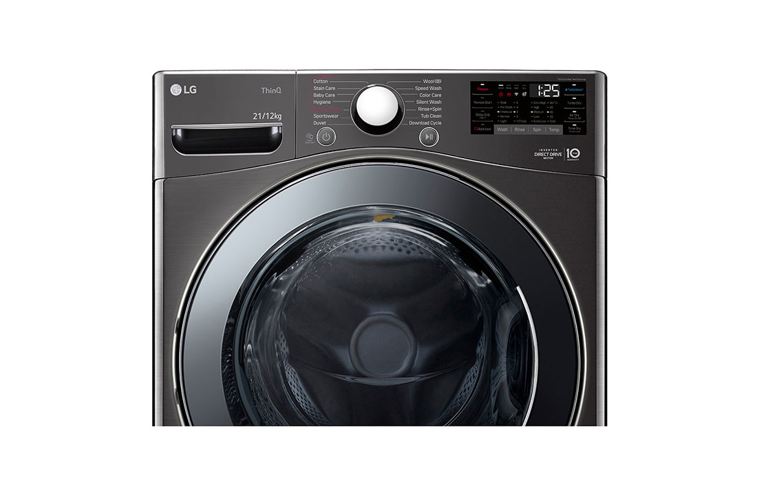 LG 21KG Front Load Washing Machine with AI DD™ and TurboWash 360˚, F2721HVRBC