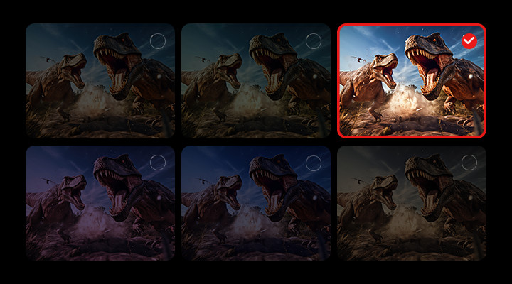 Animated video of AI Personalized Picture Wizard function in action.