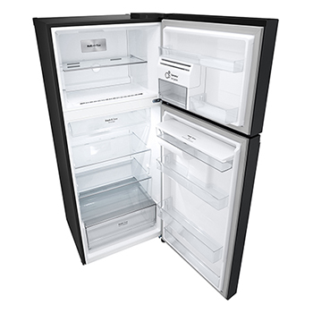 Top perspective view all door open without food
