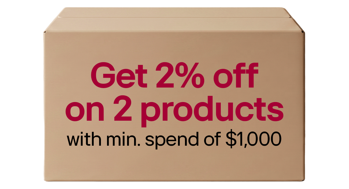 Get 2% off on 2 products