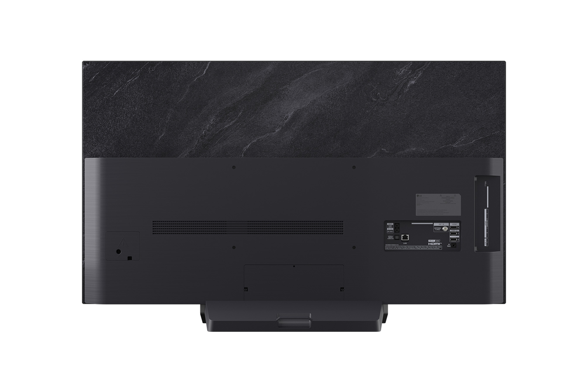 Side view of LG OLED evo AI C5 4K Smart TV.