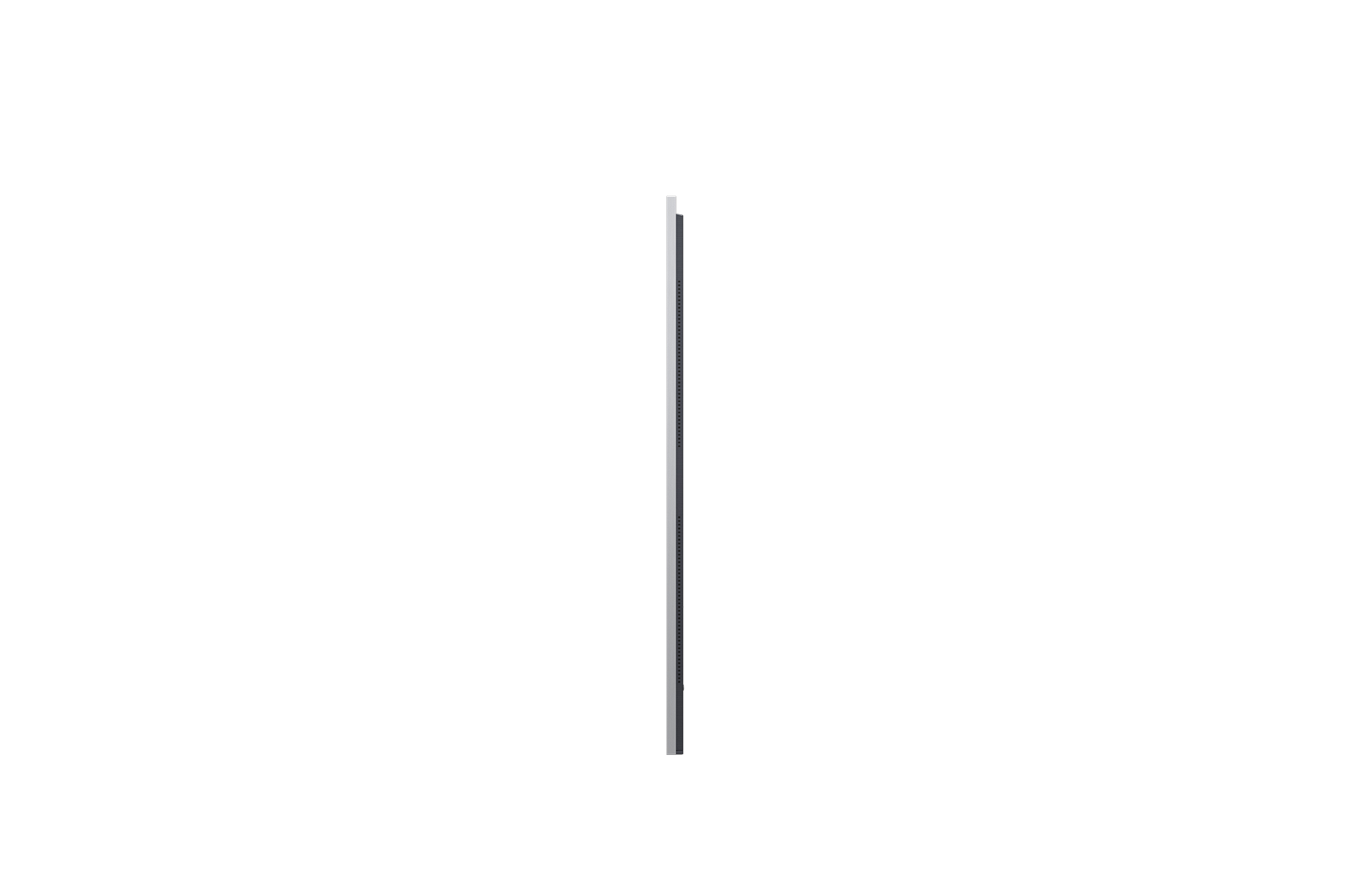 Front view and side view of LG OLED evo AI G5 4K Smart TV showing its length, width, height, and depth dimensions.