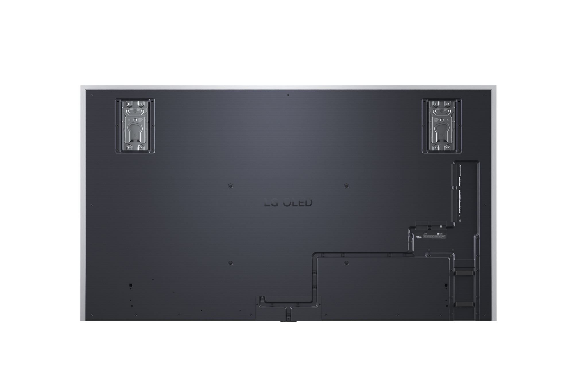 Rear view of LG OLED evo AI G5 4K Smart TV.