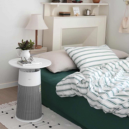 It’s perfect to use next to your bed or sofa, and it doubles as a side table, which is super useful.