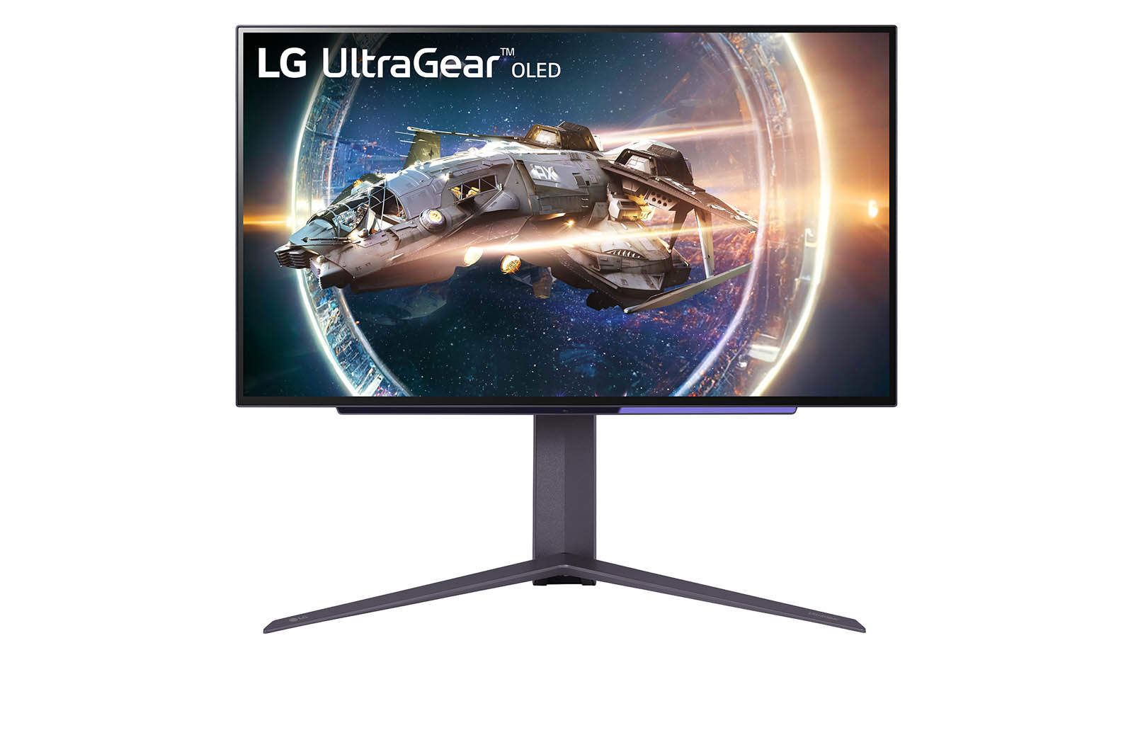 Front view of LG QHD UltraGear™ 27" OLED Display Gaming Monitor with 240Hz Refresh Rate and 0.03ms Response Time 27GR95QE-B