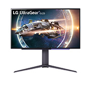Front view of LG QHD UltraGear™ 27" OLED Display Gaming Monitor with 240Hz Refresh Rate and 0.03ms Response Time 27GR95QE-B