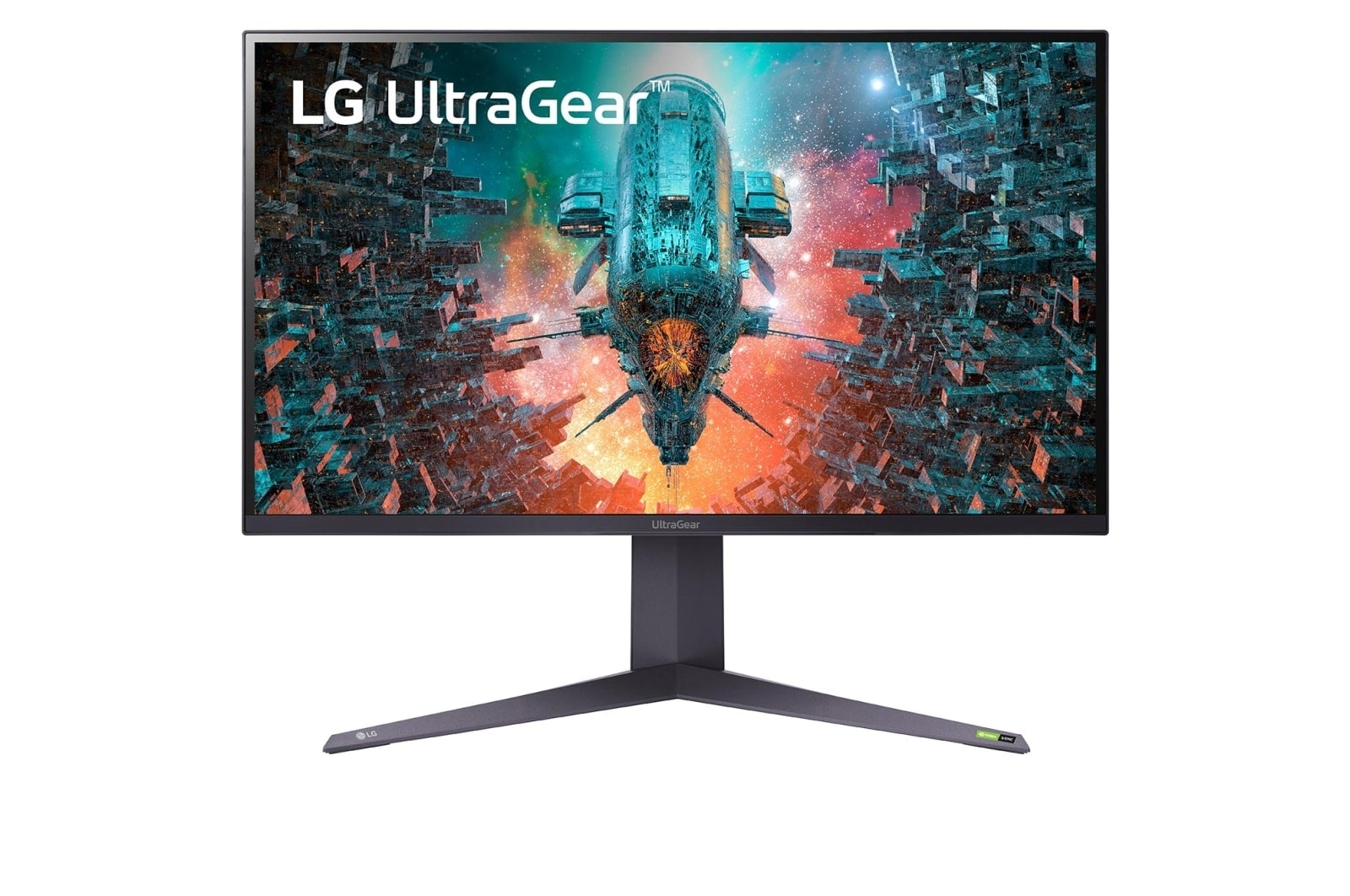 Front view of LG UltraGear™ 32" Nano IPS Gaming Monitor with NVIDIA G-SYNC® Compatible 32GQ950-B