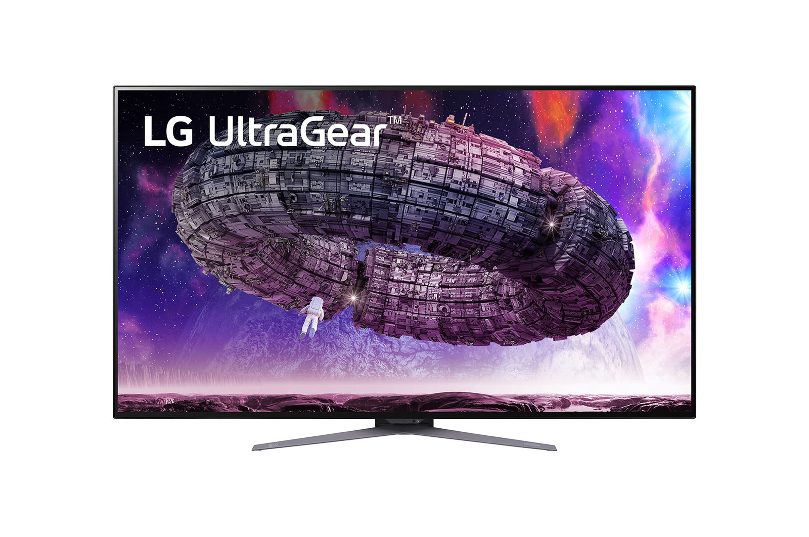 Front view of LG UltraGear™ 48" OLED Display Gaming Monitor with NVIDIA G-SYNC® Compatible 48GQ900-B