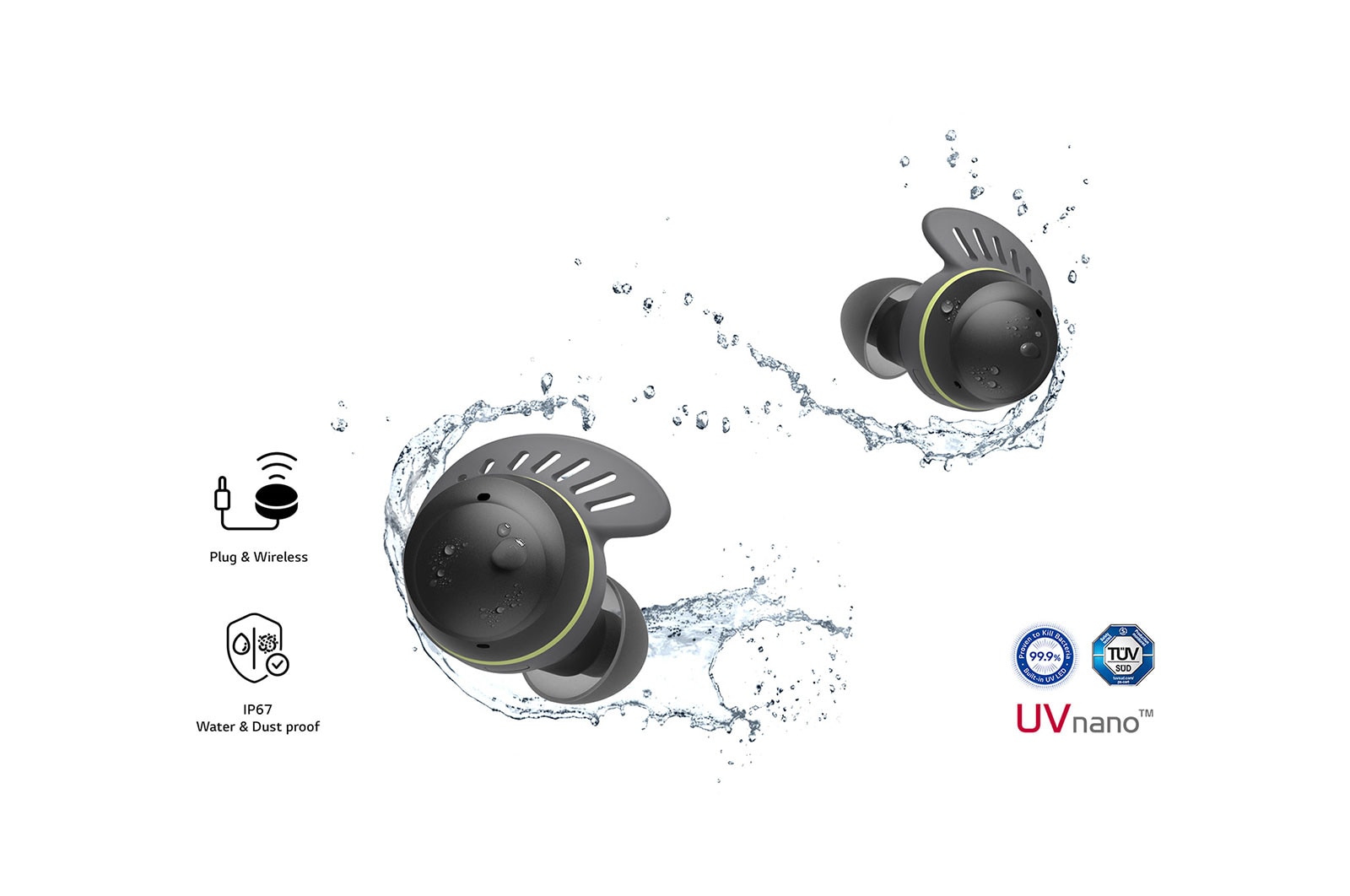 Front view of LG TONE Free fit TF8 TONE-TF8Q