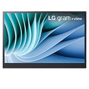 Front view of LG gram +view WQXGA (2560 x 1600) Portable IPS Display 16MR70.ASDA3
