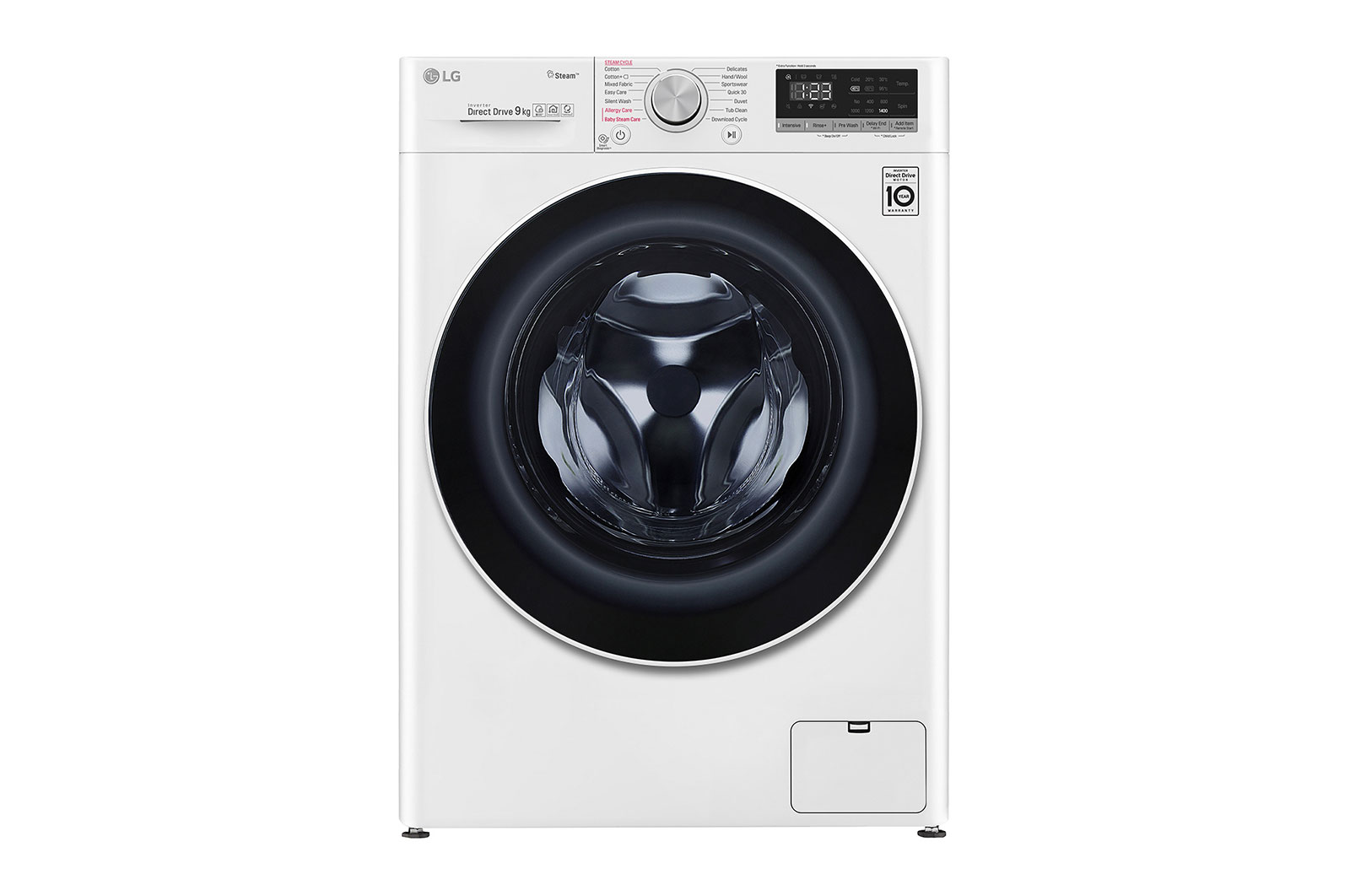 Front view of 9kg, AI Direct Drive Front Load Washing Machine FV1409S4W
