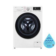 Front view of 10/6kg, AI Direct Drive Front Load Washer Dryer FV1410H3W