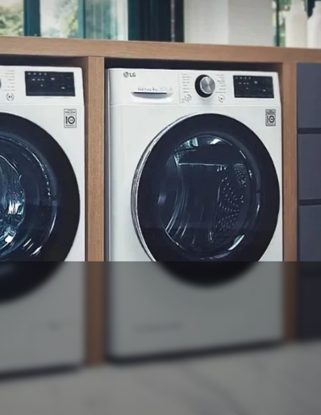Energy-efficient garment care, made possible by LG