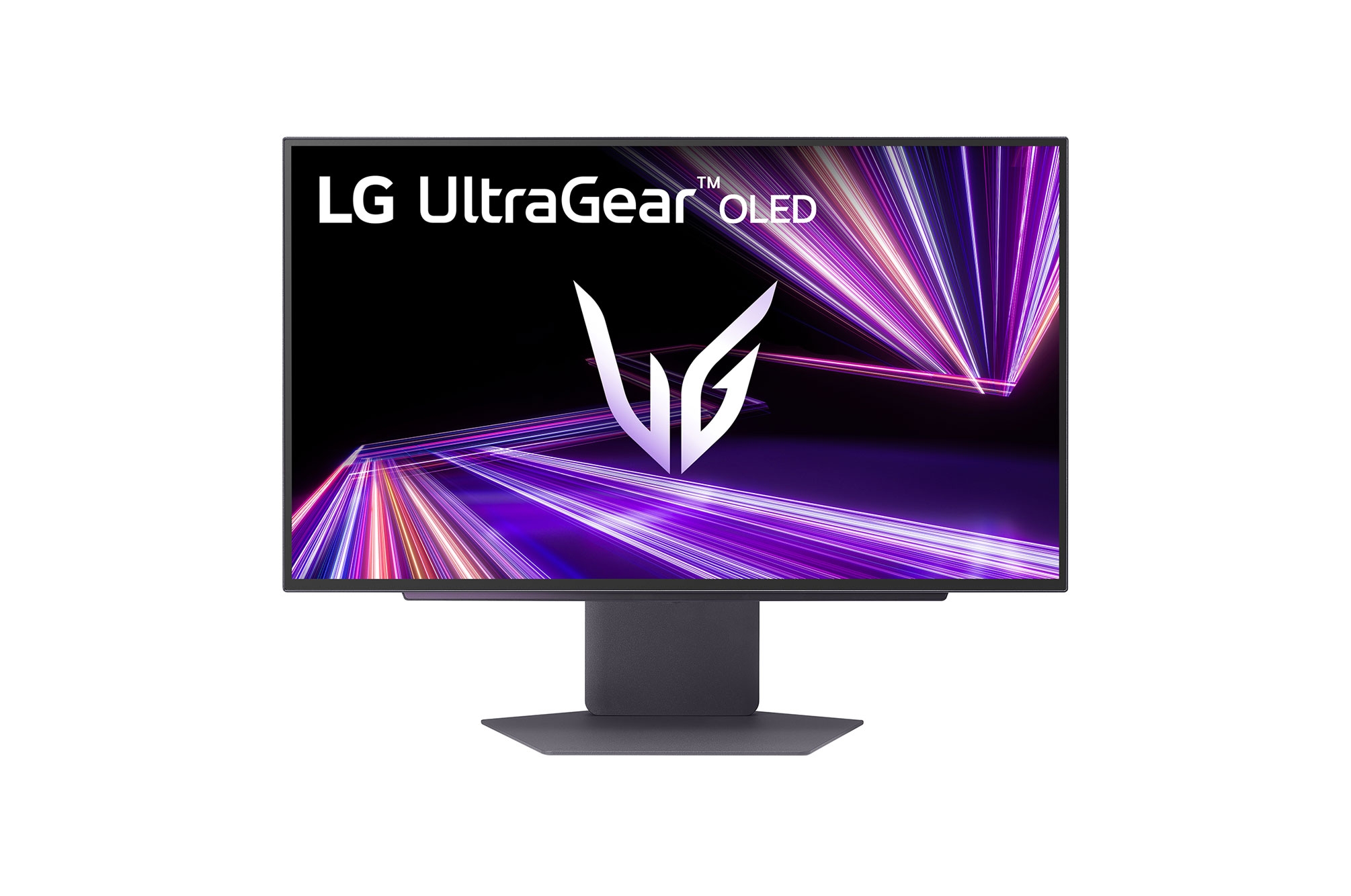 front view of the monitor with the stand down