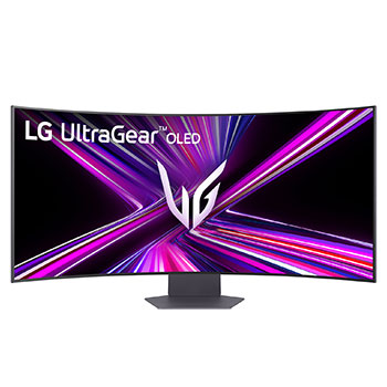 front view of the monitor with the stand down