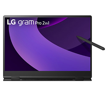 Front view of tablet mode