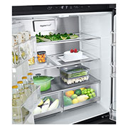 LG 508L InstaView® Refrigerator in Essence Matte Black, GF-G4534EP