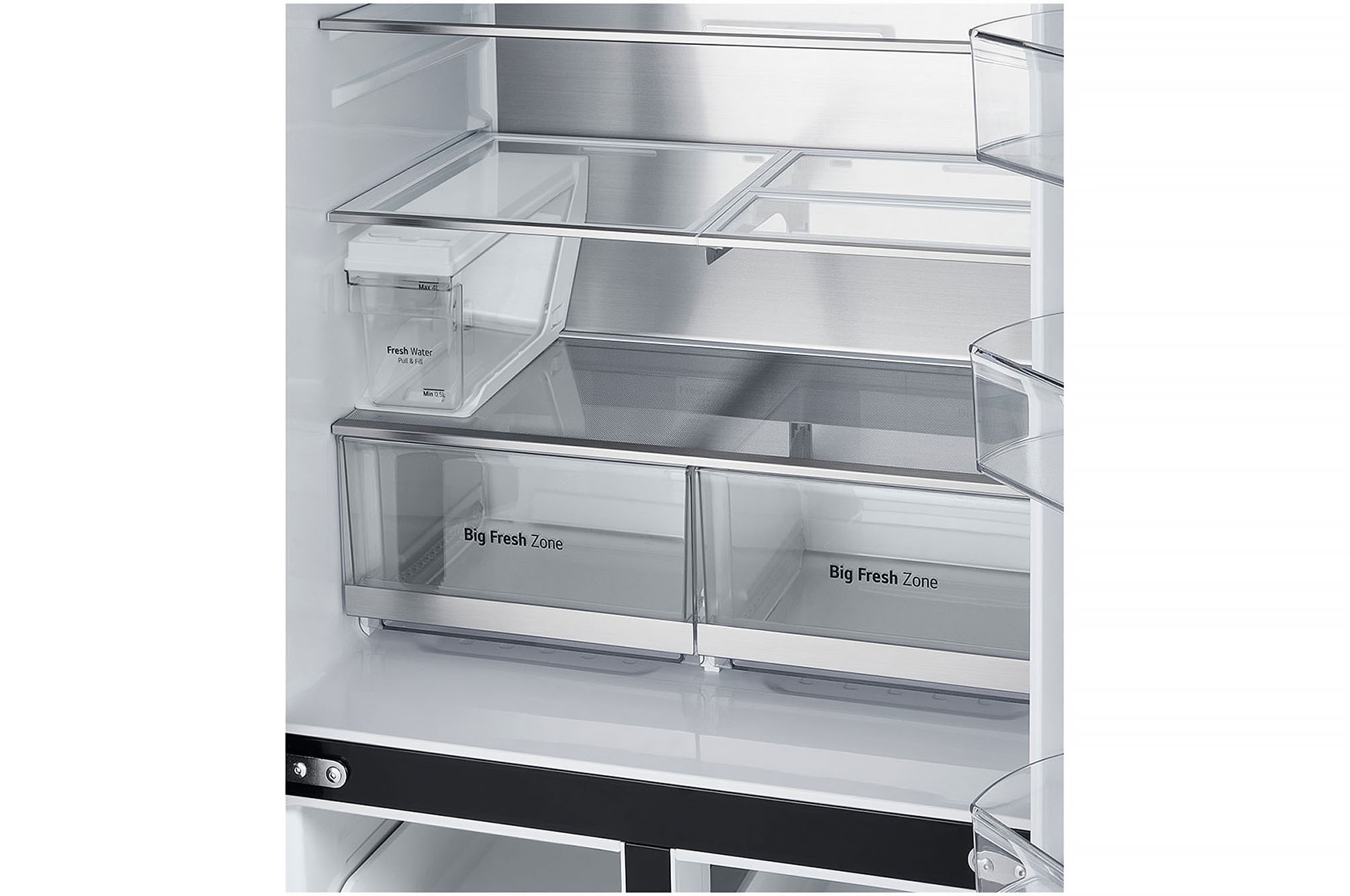 LG 508L InstaView® Refrigerator in Essence Matte Black, GF-G4534EP